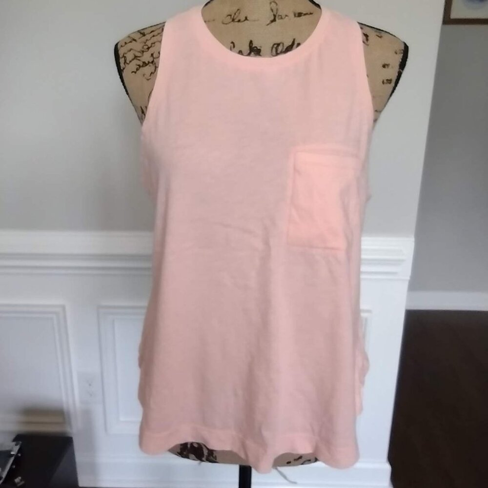 Athleta size L Women’s shirt Pink Tank Top Drawstring Bottom Large. 2020